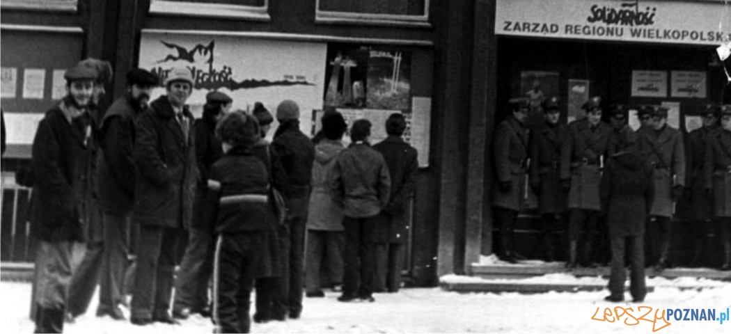 Stan wojenny w Poznaniu Foto: NSZZ Solidarność Stan wojenny w Poznaniu Foto: NSZZ Solidarność