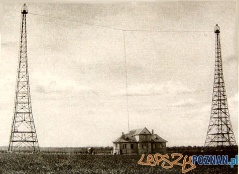 Radjo Poznan - stacja nadawcza - ulica Bukowska rok 1927  Foto: 