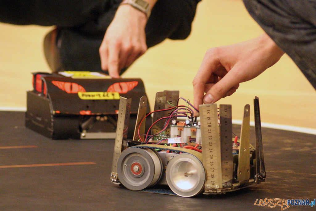 Zawody Sumo Robotów - CybAirBot 2010 - Politechnika oznańska 8.05.2010 r.  Foto: Piotr Rychter