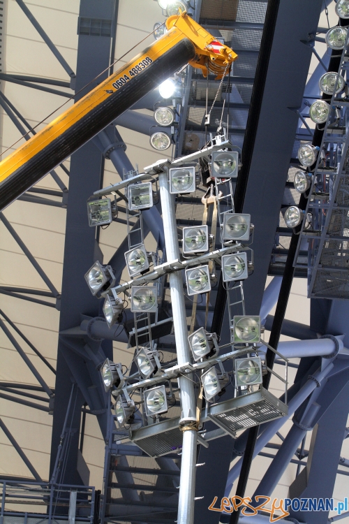 Nowe jupitery na Bułgarskiej Foto: KKS LECH POZNAŃ Nowe jupitery na Bułgarskiej Foto: KKS LECH POZNAŃ