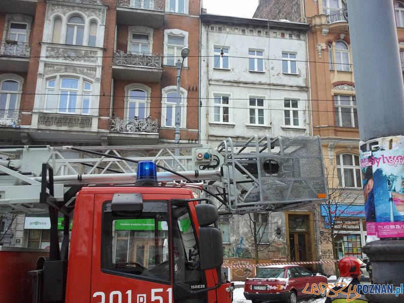Akcja Strażaków na ulicy Podgórnej Foto: lepszyPOZNAN.pl Akcja Strażaków na ulicy Podgórnej Foto: lepszyPOZNAN.pl