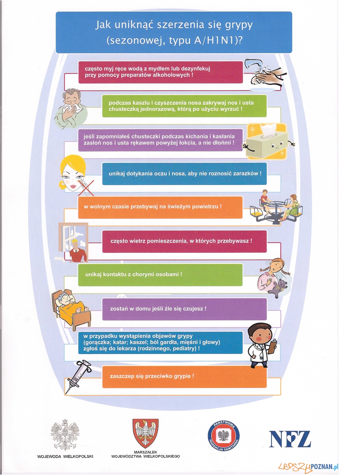 jak uniknąć zarażenia ah1n1  Foto: SANEPID