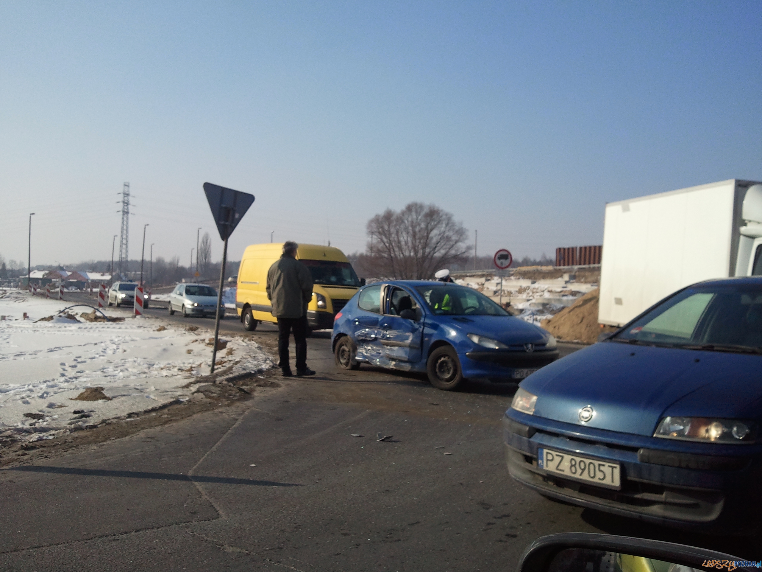 Wypadek na Światopełka Foto: Wypadek na Światopełka Foto: