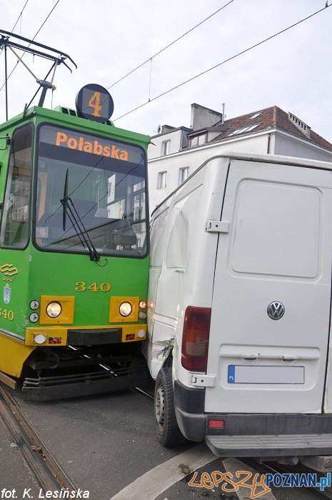 kolizja na Winogradach  Foto: MPK / K. Lesińska