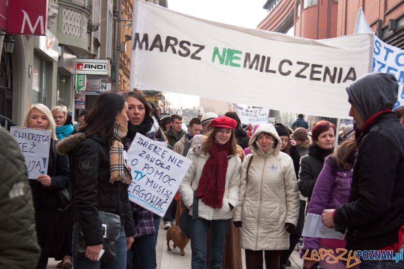Marsz (NIE) Milczenia w obronie praw zwierząt - 13.02.2011 r.> Foto: LepszyPOZNAN.pl / Paweł Rychter Marsz (NIE) Milczenia w obronie praw zwierząt - 13.02.2011 r.> Foto: LepszyPOZNAN.pl / Paweł Rychter