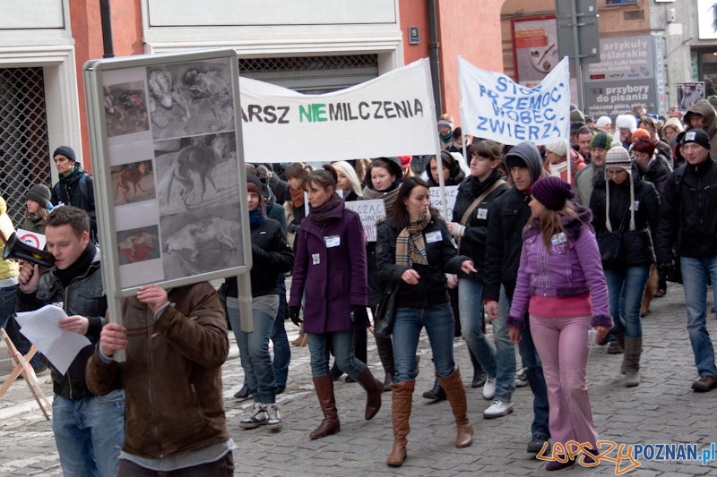 Marsz (NIE) Milczenia w obronie praw zwierząt - 13.02.2011 r.> Foto: LepszyPOZNAN.pl / Paweł Rychter Marsz (NIE) Milczenia w obronie praw zwierząt - 13.02.2011 r.> Foto: LepszyPOZNAN.pl / Paweł Rychter