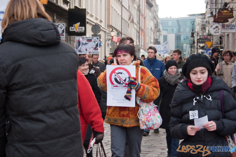 Marsz (NIE) Milczenia w obronie praw zwierząt - 13.02.2011 r.> Foto: LepszyPOZNAN.pl / Paweł Rychter Marsz (NIE) Milczenia w obronie praw zwierząt - 13.02.2011 r.> Foto: LepszyPOZNAN.pl / Paweł Rychter