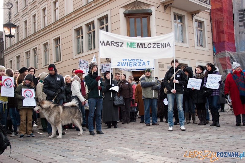 Marsz (NIE) Milczenia w obronie praw zwierząt - 13.02.2011 r.> Foto: LepszyPOZNAN.pl / Paweł Rychter Marsz (NIE) Milczenia w obronie praw zwierząt - 13.02.2011 r.> Foto: LepszyPOZNAN.pl / Paweł Rychter