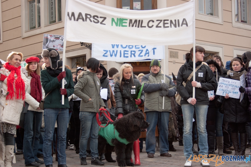 Marsz (NIE) Milczenia w obronie praw zwierząt - 13.02.2011 r.> Foto: LepszyPOZNAN.pl / Paweł Rychter Marsz (NIE) Milczenia w obronie praw zwierząt - 13.02.2011 r.> Foto: LepszyPOZNAN.pl / Paweł Rychter