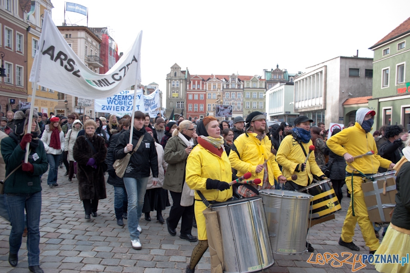 Marsz (NIE) Milczenia w obronie praw zwierząt - 13.02.2011 r.> Foto: LepszyPOZNAN.pl / Paweł Rychter Marsz (NIE) Milczenia w obronie praw zwierząt - 13.02.2011 r.> Foto: LepszyPOZNAN.pl / Paweł Rychter