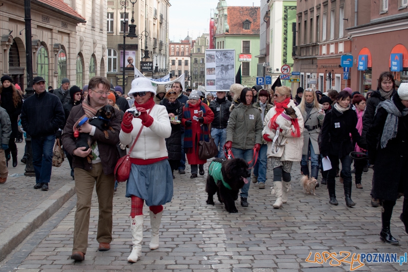 Marsz (NIE) Milczenia w obronie praw zwierząt - 13.02.2011 r.> Foto: LepszyPOZNAN.pl / Paweł Rychter Marsz (NIE) Milczenia w obronie praw zwierząt - 13.02.2011 r.> Foto: LepszyPOZNAN.pl / Paweł Rychter