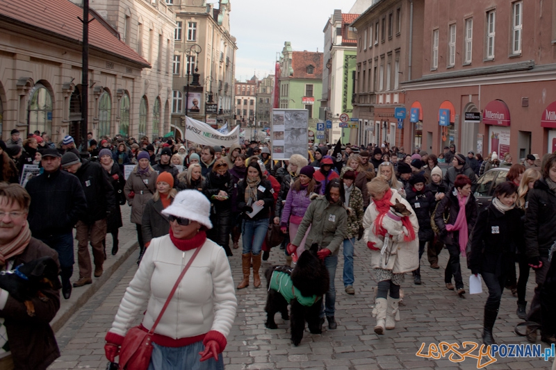 Marsz (NIE) Milczenia w obronie praw zwierząt - 13.02.2011 r.> Foto: LepszyPOZNAN.pl / Paweł Rychter Marsz (NIE) Milczenia w obronie praw zwierząt - 13.02.2011 r.> Foto: LepszyPOZNAN.pl / Paweł Rychter