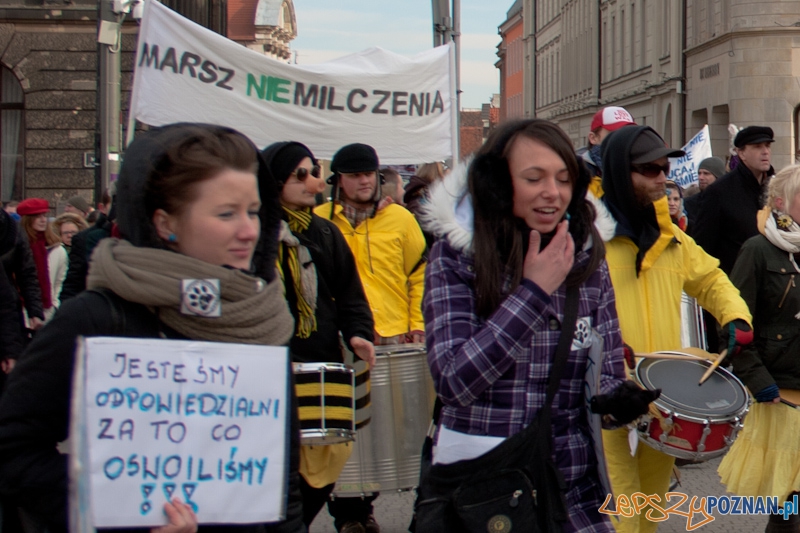 Marsz (NIE) Milczenia w obronie praw zwierząt - 13.02.2011 r.> Foto: LepszyPOZNAN.pl / Paweł Rychter Marsz (NIE) Milczenia w obronie praw zwierząt - 13.02.2011 r.> Foto: LepszyPOZNAN.pl / Paweł Rychter