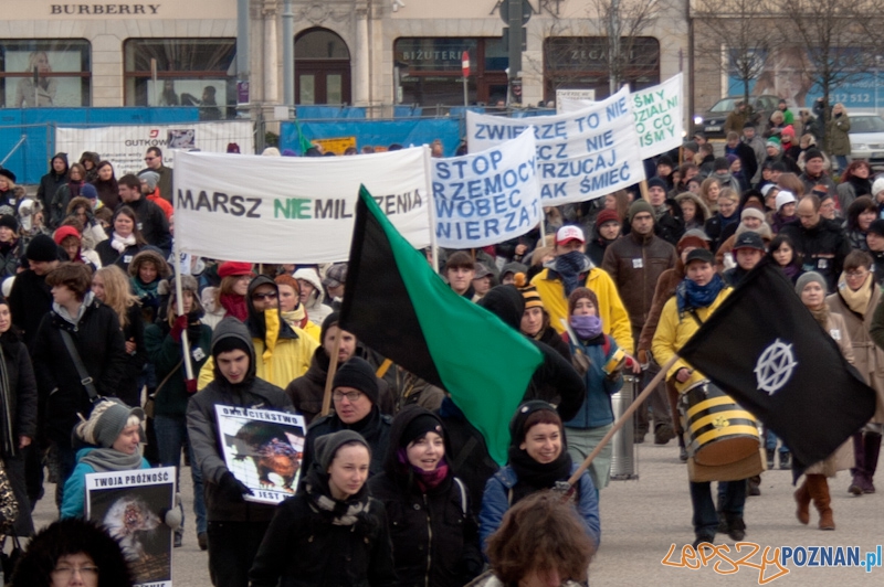 Marsz (NIE) Milczenia w obronie praw zwierząt - 13.02.2011 r.> Foto: LepszyPOZNAN.pl / Paweł Rychter Marsz (NIE) Milczenia w obronie praw zwierząt - 13.02.2011 r.> Foto: LepszyPOZNAN.pl / Paweł Rychter