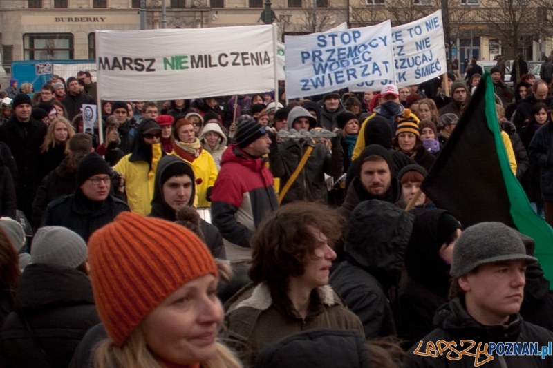 Marsz (NIE) Milczenia w obronie praw zwierząt - 13.02.2011 r.> Foto: LepszyPOZNAN.pl / Paweł Rychter Marsz (NIE) Milczenia w obronie praw zwierząt - 13.02.2011 r.> Foto: LepszyPOZNAN.pl / Paweł Rychter