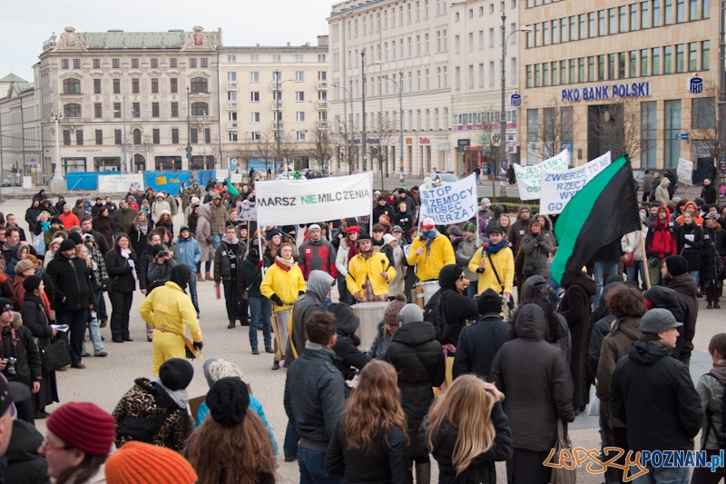 Marsz (NIE) Milczenia w obronie praw zwierząt - 13.02.2011 r.> Foto: LepszyPOZNAN.pl / Paweł Rychter Marsz (NIE) Milczenia w obronie praw zwierząt - 13.02.2011 r.> Foto: LepszyPOZNAN.pl / Paweł Rychter