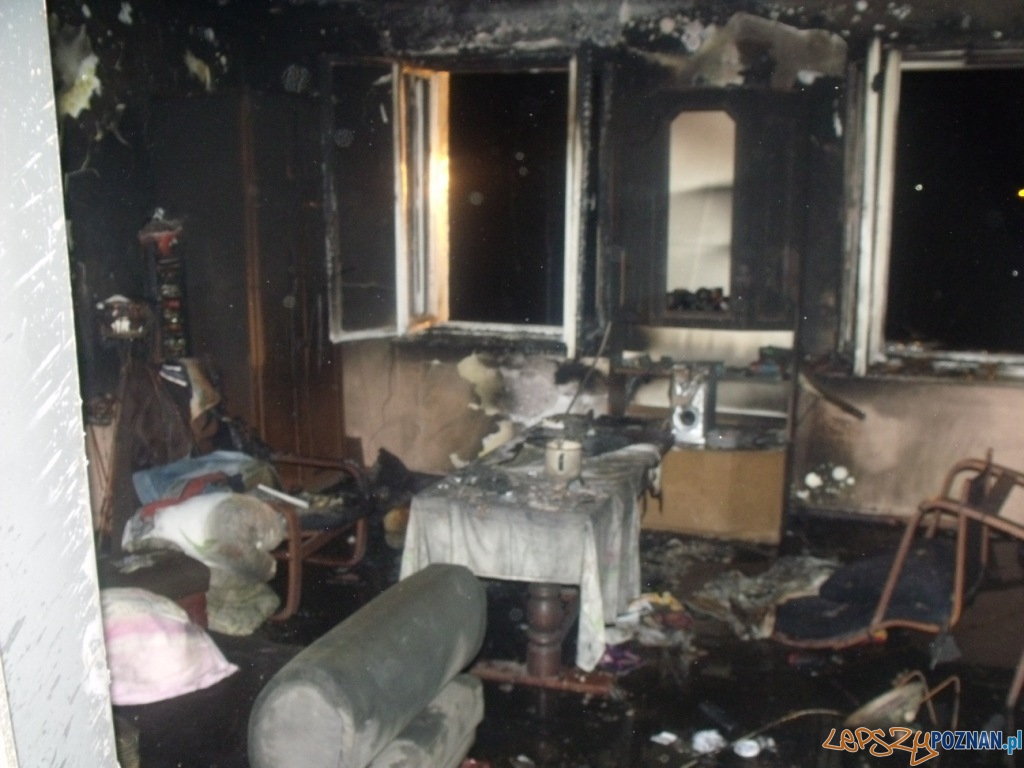 pożar na Gnieźnieńskiej Foto: KM PSP pożar na Gnieźnieńskiej Foto: KM PSP