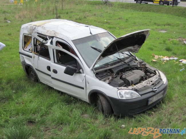 wypadek w Kórniku Foto: KMP PSP wypadek w Kórniku Foto: KMP PSP