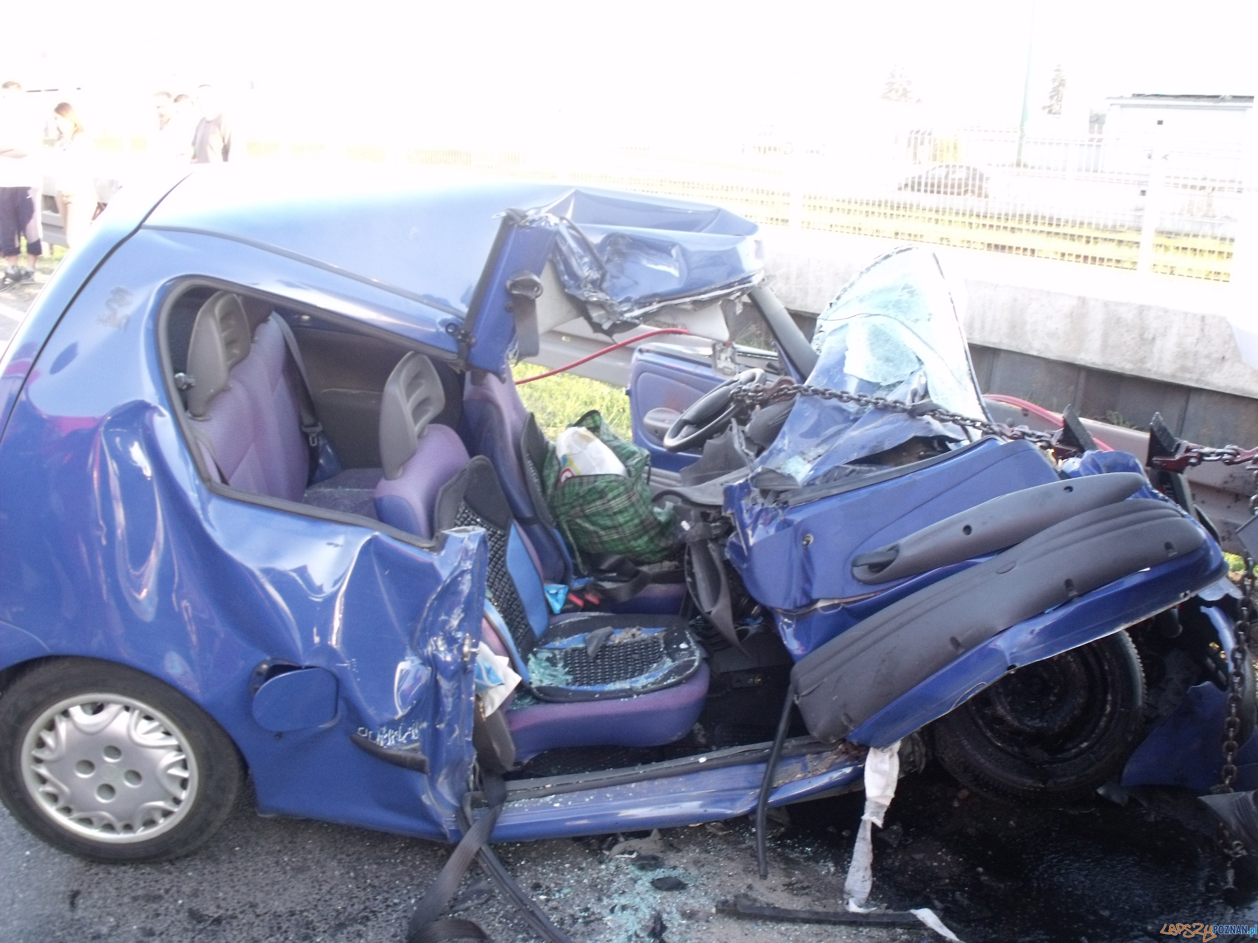 Wypadek na Warszawskiej Foto: KM Państwowej Straży Pożarnej Wypadek na Warszawskiej Foto: KM Państwowej Straży Pożarnej