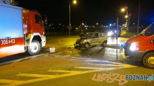 Wypadek w Kórniku Foto: KM PSP w Poznaniu Wypadek w Kórniku Foto: KM PSP w Poznaniu