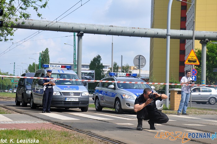 Śmiertelne potrącenie rowerzysty Foto: MPK / K. Lesińska Śmiertelne potrącenie rowerzysty Foto: MPK / K. Lesińska