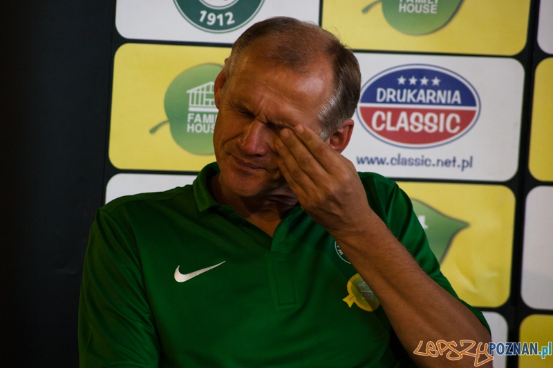 Trener Warty Poznań Czesław Jakołcewicz - Poznań 21.08.2011 r.  Foto: LepszyPOZNAN.pl / Paweł Rychter