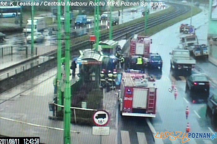 Wypadek na Rondzie Śródka Foto: Wypadek na Rondzie Śródka Foto: