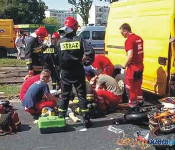 Śmiertelny wypadek na Ratajach Foto: Piotr Czubiński Śmiertelny wypadek na Ratajach Foto: Piotr Czubiński