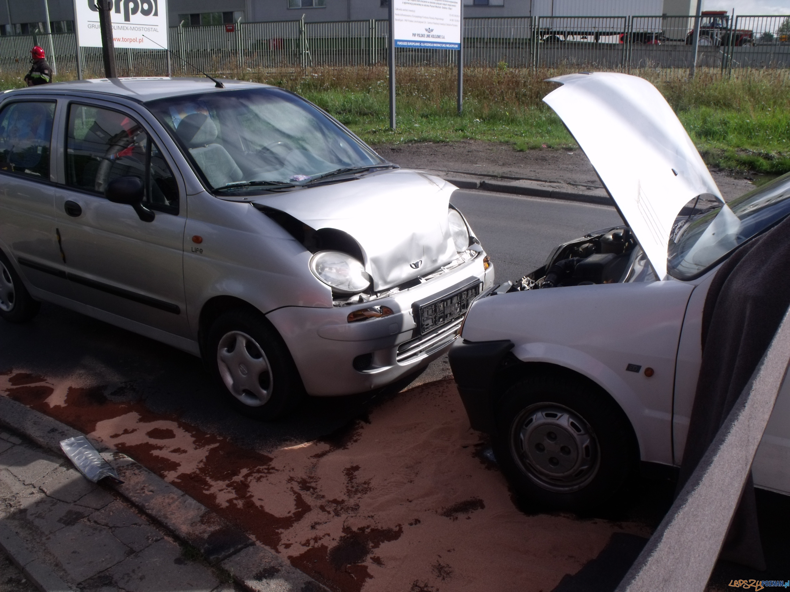 Stłuczka po zasłabnięciu Foto: KM PSP w Poznaniu Stłuczka po zasłabnięciu Foto: KM PSP w Poznaniu