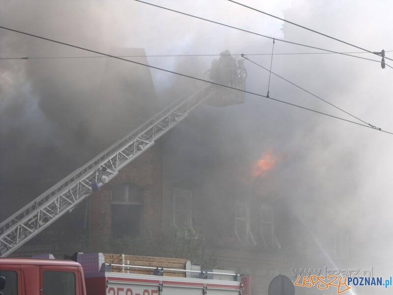 Pożar na Łazarzu Foto: lazarz.pl Pożar na Łazarzu Foto: lazarz.pl