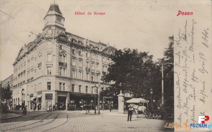 Hotel Rzymski w roki 1903 Foto: fotopolska.eu Hotel Rzymski w roki 1903 Foto: fotopolska.eu
