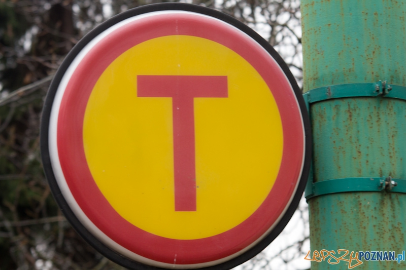 Tramwaj - znak przystanku  Foto: lepszyPOZNAN.pl / Piotr Rychter