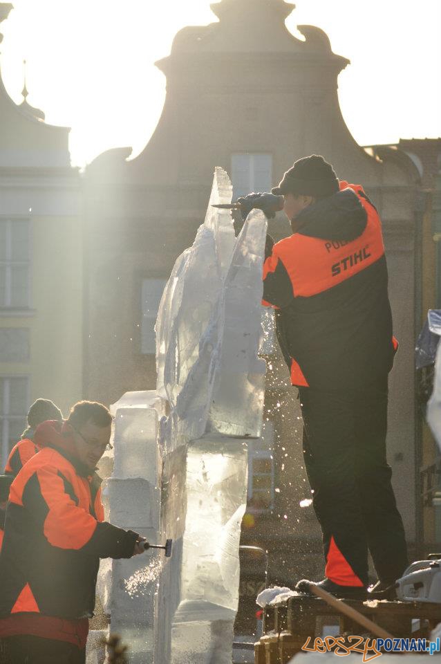Festiwal Rzeźby Lodowej - dzień drugi - Stary Rynek 11.12.2011 r. Foto: Ewa Kornatowska Festiwal Rzeźby Lodowej - dzień drugi - Stary Rynek 11.12.2011 r. Foto: Ewa Kornatowska