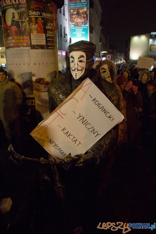 Protest przeciwko ACTA - 25.01.2012 r. Foto: lepszyPOZNAN.pl / Piotr Rychter Protest przeciwko ACTA - 25.01.2012 r. Foto: lepszyPOZNAN.pl / Piotr Rychter