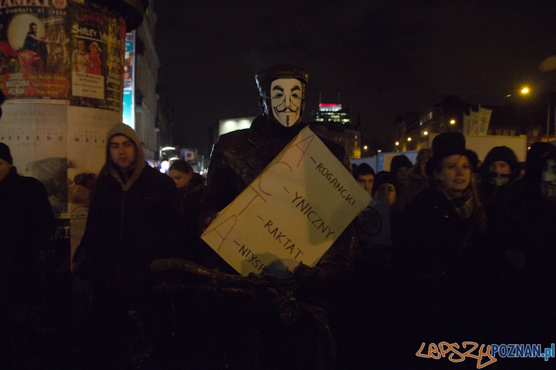 Protest przeciwko ACTA - 25.01.2012 r. Foto: lepszyPOZNAN.pl / Piotr Rychter Protest przeciwko ACTA - 25.01.2012 r. Foto: lepszyPOZNAN.pl / Piotr Rychter