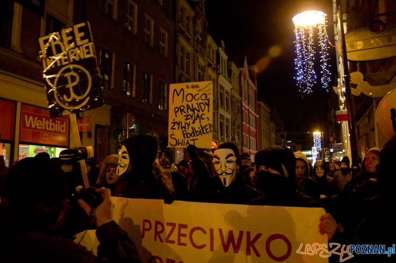 Protest przeciwko ACTA - 25.01.2012 r. Foto: lepszyPOZNAN.pl / Piotr Rychter Protest przeciwko ACTA - 25.01.2012 r. Foto: lepszyPOZNAN.pl / Piotr Rychter