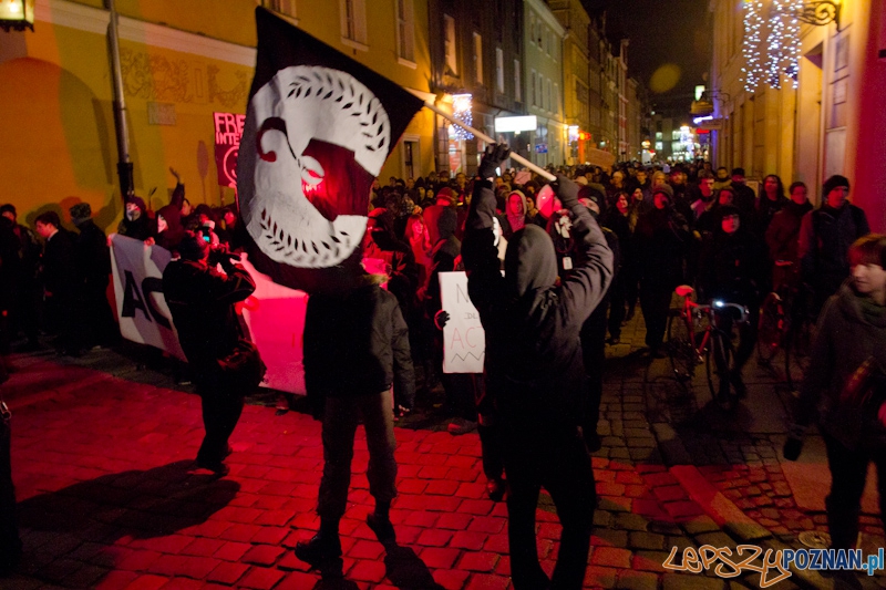 Protest przeciwko ACTA - 25.01.2012 r. Foto: lepszyPOZNAN.pl / Piotr Rychter Protest przeciwko ACTA - 25.01.2012 r. Foto: lepszyPOZNAN.pl / Piotr Rychter