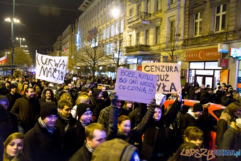 Protest przeciwko ACTA - 26.01.2012 r. Foto: lepszyPOZNAN.pl / Piotr Rychter Protest przeciwko ACTA - 26.01.2012 r. Foto: lepszyPOZNAN.pl / Piotr Rychter
