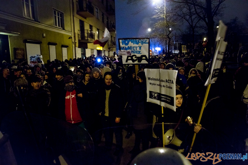 Protest przeciwko ACTA - 26.01.2012 r. Foto: lepszyPOZNAN.pl / Piotr Rychter Protest przeciwko ACTA - 26.01.2012 r. Foto: lepszyPOZNAN.pl / Piotr Rychter