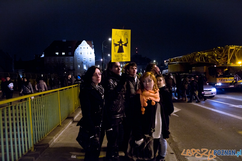 Protest przeciwko ACTA - 26.01.2012 r. Foto: lepszyPOZNAN.pl / Piotr Rychter Protest przeciwko ACTA - 26.01.2012 r. Foto: lepszyPOZNAN.pl / Piotr Rychter