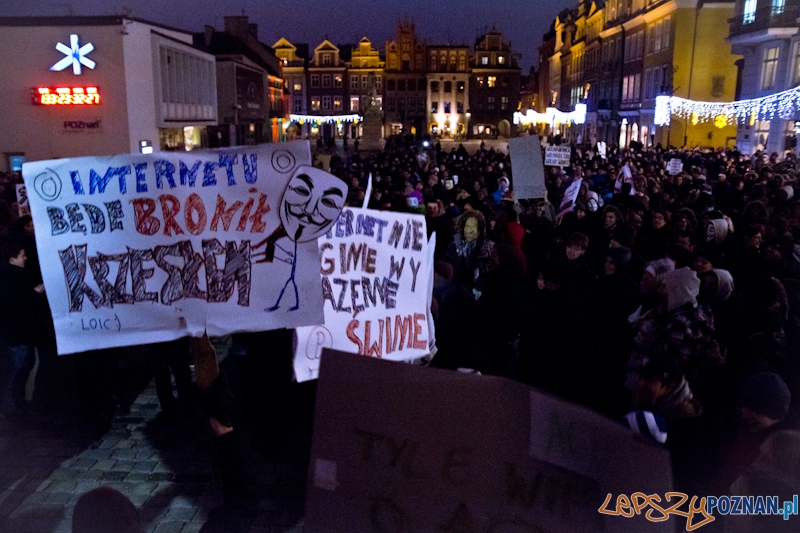 Protest przeciwko ACTA - 26.01.2012 r. Foto: lepszyPOZNAN.pl / Piotr Rychter Protest przeciwko ACTA - 26.01.2012 r. Foto: lepszyPOZNAN.pl / Piotr Rychter