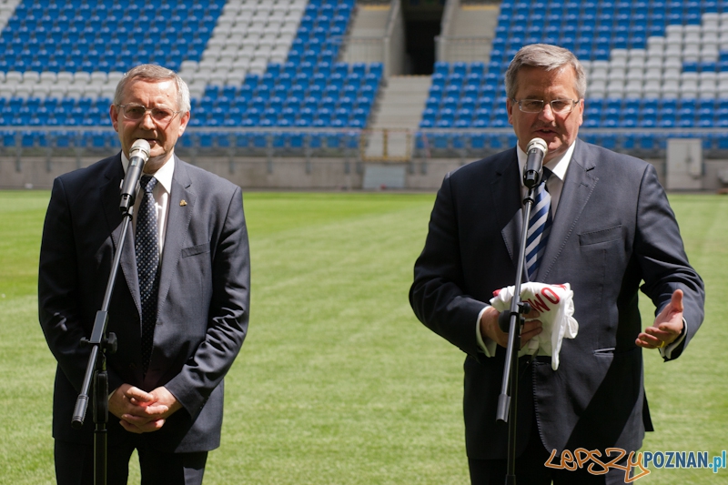 Prezydent Bronisław Komorowski na Stadionie Miejskim - Poznań 29.05.2012 r. Foto: LepszyPOZNAN.pl / Paweł Rychter Prezydent Bronisław Komorowski na Stadionie Miejskim - Poznań 29.05.2012 r. Foto: LepszyPOZNAN.pl / Paweł Rychter