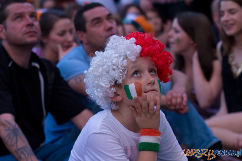 Włochy - Irlandia - doping w Oficjalnej Strefie Kibica UEFA EURO Poznań 2012 Foto: lepszyPOZNAN.pl / Piotr Rychter Włochy - Irlandia - doping w Oficjalnej Strefie Kibica UEFA EURO Poznań 2012 Foto: lepszyPOZNAN.pl / Piotr Rychter