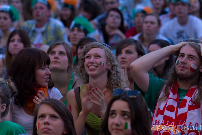 Włochy - Irlandia - doping w Oficjalnej Strefie Kibica UEFA EURO Poznań 2012 Foto: lepszyPOZNAN.pl / Piotr Rychter Włochy - Irlandia - doping w Oficjalnej Strefie Kibica UEFA EURO Poznań 2012 Foto: lepszyPOZNAN.pl / Piotr Rychter