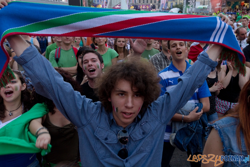 Włochy - Irlandia - doping w Oficjalnej Strefie Kibica UEFA EURO Poznań 2012 Foto: lepszyPOZNAN.pl / Piotr Rychter Włochy - Irlandia - doping w Oficjalnej Strefie Kibica UEFA EURO Poznań 2012 Foto: lepszyPOZNAN.pl / Piotr Rychter