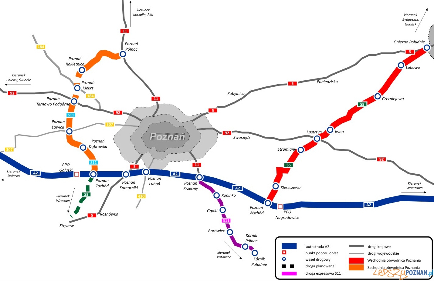 Nowe obwodnice Poznania - czerwiec 2012  Foto: GDDKiA / lepszyPOZNAN