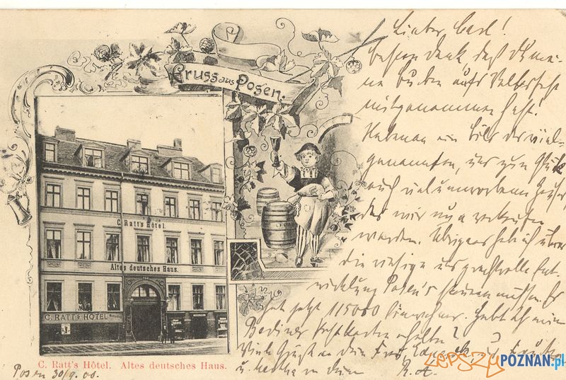 Ratts Hotel, Św. Marcin 67 Foto: Muzeum Narodowe w Poznaniu, wystawa Miejska ikonosfera na drukach reklamowych z widokami Poznania 18 Ratts Hotel, Św. Marcin 67 Foto: Muzeum Narodowe w Poznaniu, wystawa Miejska ikonosfera na drukach reklamowych z widokami Poznania 18