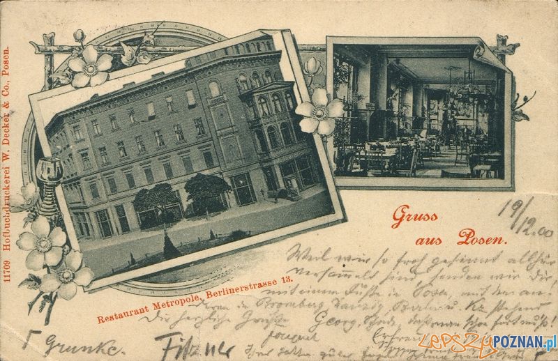 Restaurant Metropol - Berlińska - 27 grudnia 16 Foto: Muzeum Narodowe w Poznaniu, wystawa Miejska ikonosfera na drukach reklamowych z widokami Poznania 18 Restaurant Metropol - Berlińska - 27 grudnia 16 Foto: Muzeum Narodowe w Poznaniu, wystawa Miejska ikonosfera na drukach reklamowych z widokami Poznania 18