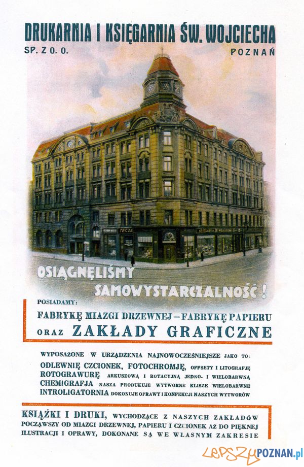 Wydawnictwo i Księgarnia Św. Wojciecha. Pl. wolności 1 Foto: Muzeum Narodowe w Poznaniu, wystawa Miejska ikonosfera na drukach reklamowych z widokami Poznania 18 Wydawnictwo i Księgarnia Św. Wojciecha. Pl. wolności 1 Foto: Muzeum Narodowe w Poznaniu, wystawa Miejska ikonosfera na drukach reklamowych z widokami Poznania 18