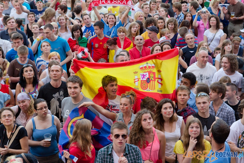Finał UEFA EURO 2012 - Hiszpania - Włochy. Strefa Kibica w Poznaniu Foto: lepszyPOZNAN.pl / Piotr Rychter Finał UEFA EURO 2012 - Hiszpania - Włochy. Strefa Kibica w Poznaniu Foto: lepszyPOZNAN.pl / Piotr Rychter